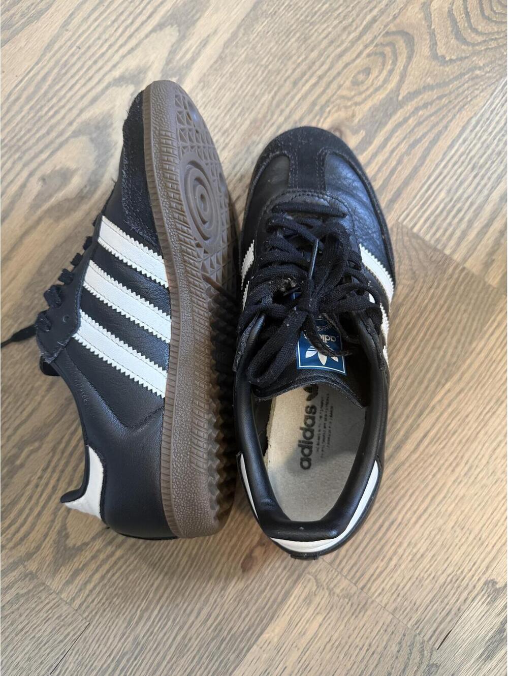 adidas Samba Black/White Gum Sole Sneakers